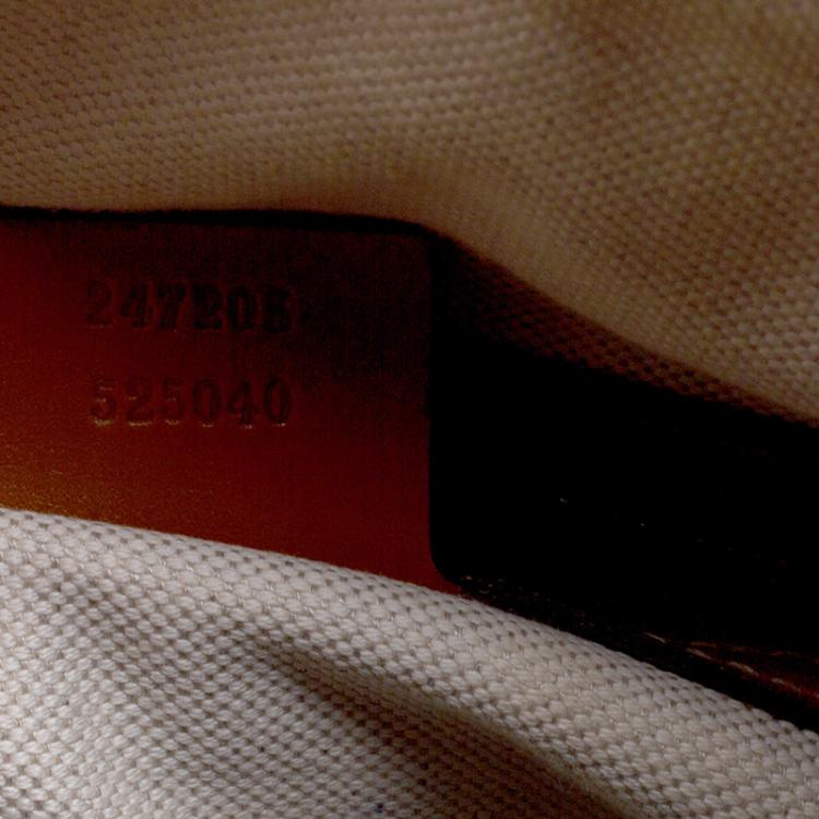 Pre Owned Gucci Beige/Tan GG Canvas Medium Vintage Web Boston Bag