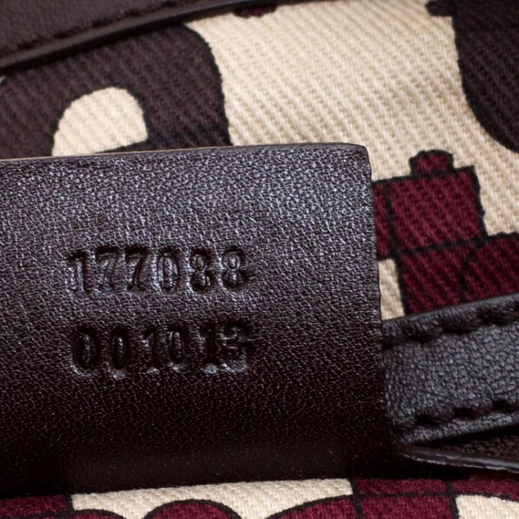 Pre Owned Gucci Brown Guccissima Large Indy Top Handle Bag