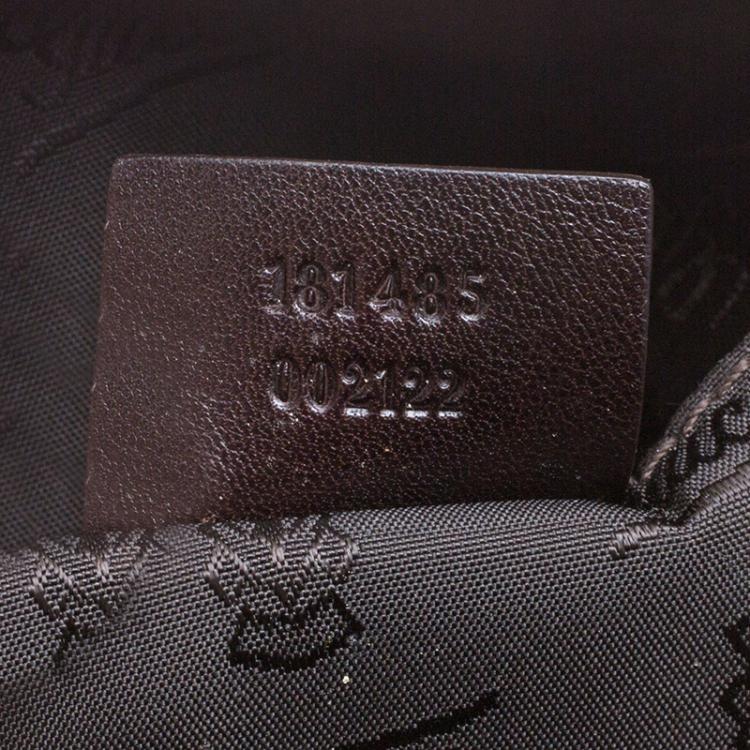 مملوكة مسبقًا Gucci Beige/Ebony GG Crystal Canvas Small Duchessa Boston Bag