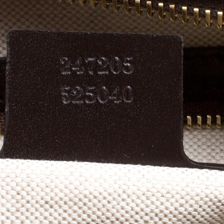 Pre Owned Gucci Beige/Brown Canvas Web Original GG Boston Bag