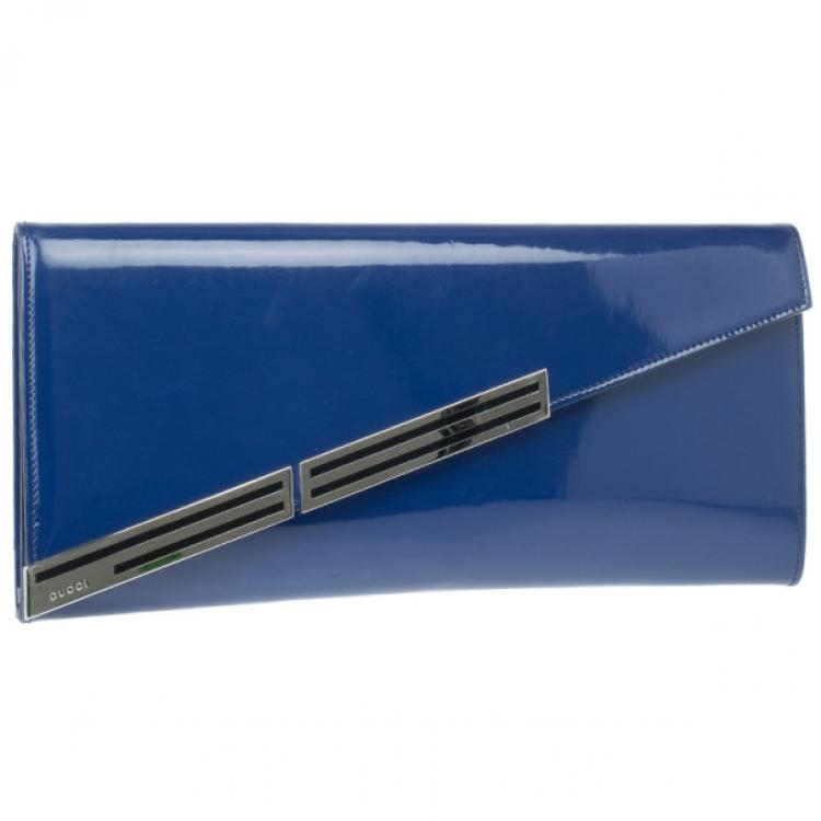 gucci blue clutch