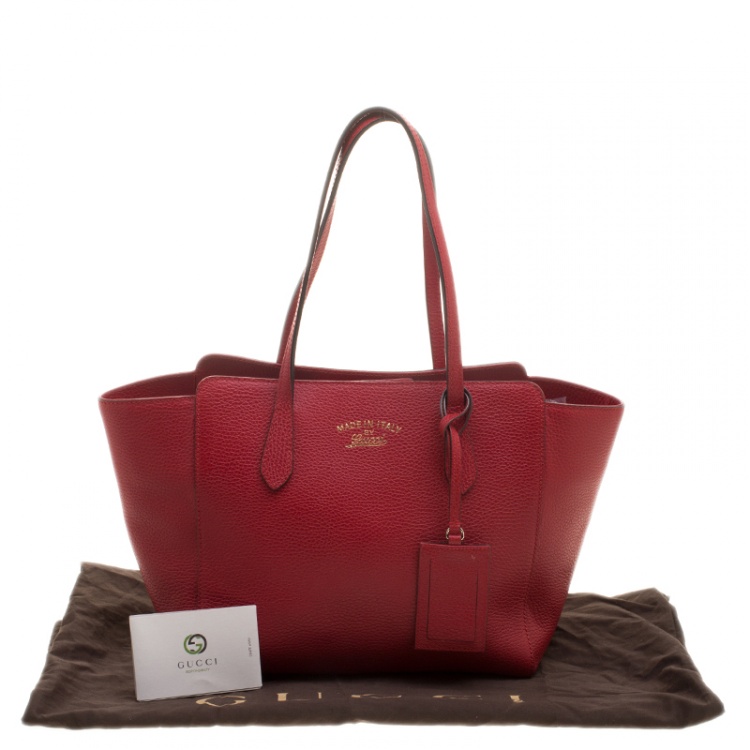 gucci red tote bag