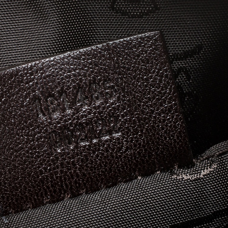 Pre Owned Gucci Beige/Ebony GG Crystal Canvas Small Duchessa Boston Bag