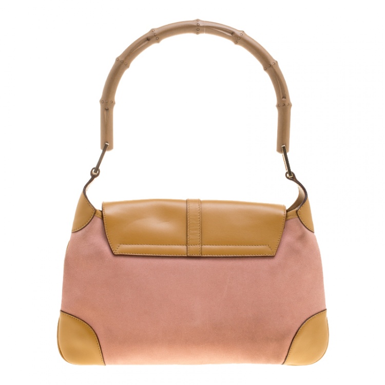 light tan suede bag