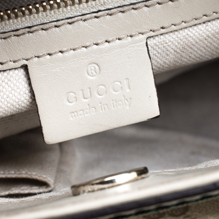 Pre Owned Gucci Beige GG Canvas Mayfair Bow Tote