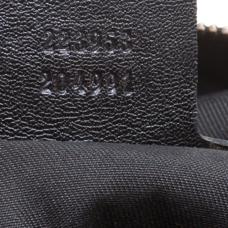 Pre Owned Gucci Black GG Canvas Interlocking Boston Bag