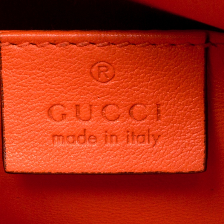 Pre Owned Gucci Multicolor Python Bamboo Drawstring Backpack