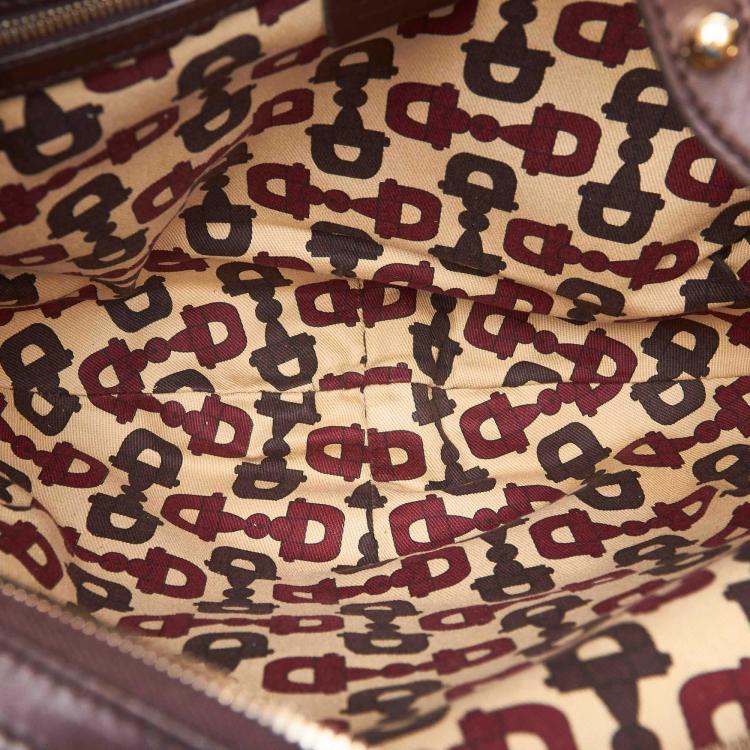 Pre Owned Gucci Dark Brown Guccissima Leather Hobo