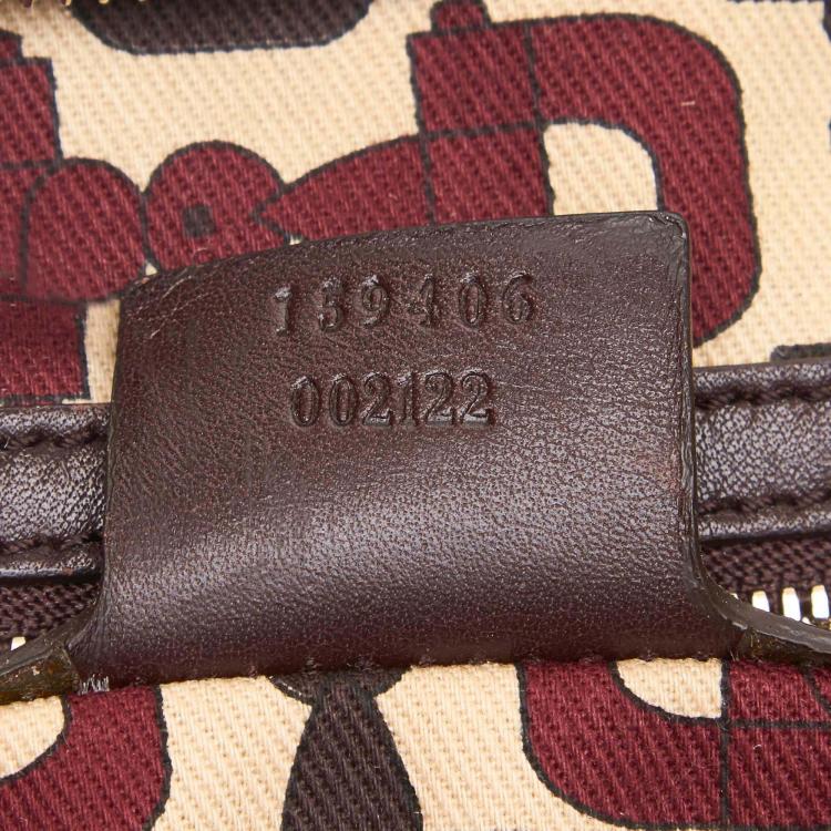 Pre Owned Gucci Dark Brown Guccissima Leather Hobo