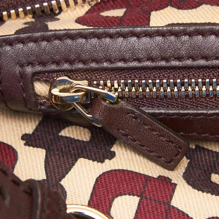 Pre Owned Gucci Dark Brown Guccissima Leather Hobo