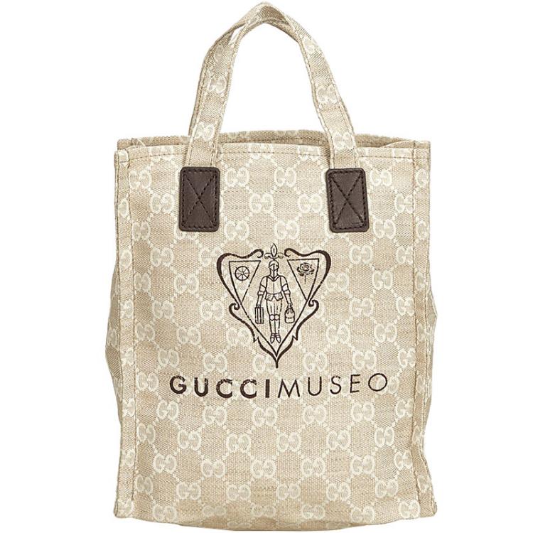 Overvåge USA udtrykkeligt Gucci Beige Guccissima Jacquard Museo Tote Bag Gucci | TLC