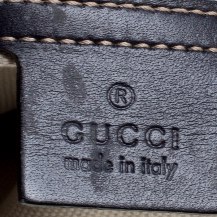 Pre Owned Gucci Beige/Blue GG Supreme Canvas Messenger Bag