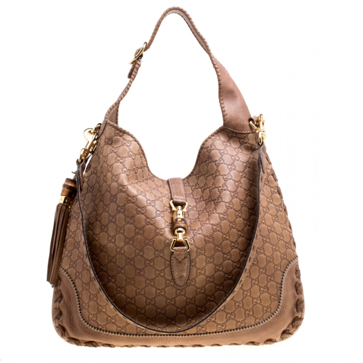 Gucci Blondie Shoulder Bag Light Brown in Leather with Gold-tone - US