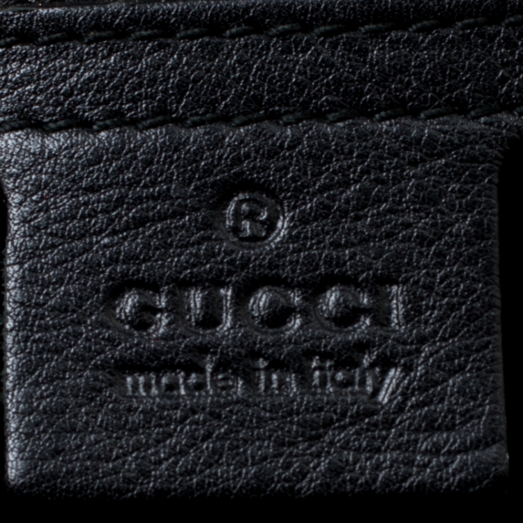 مملوكة مسبقًا Gucci Black Leather Galaxy Top Handle Bag