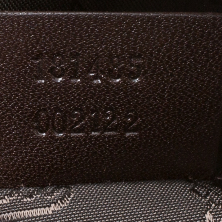 Pre Owned  Gucci Beige/Brown GG Crystal Canvas and Leather Small Duchessa Boston Bag