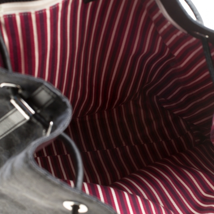 مملوكة مسبقًا Gucci Black GG Canvas Large Gifford Shopper Tote