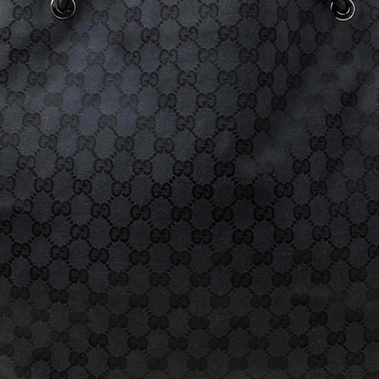 مملوكة مسبقًا Gucci Black GG Canvas Large Gifford Shopper Tote