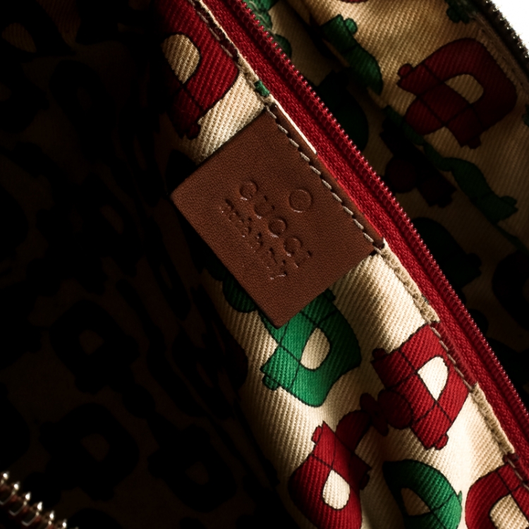 Pre Owned Gucci Brown Guccissima Leather Princy Boston Bag