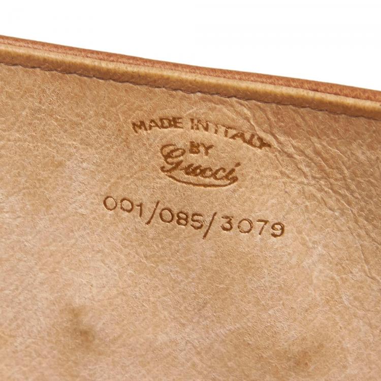 مملوكة مسبقًا Gucci Light Brown Vintage Leather Everyday Bag