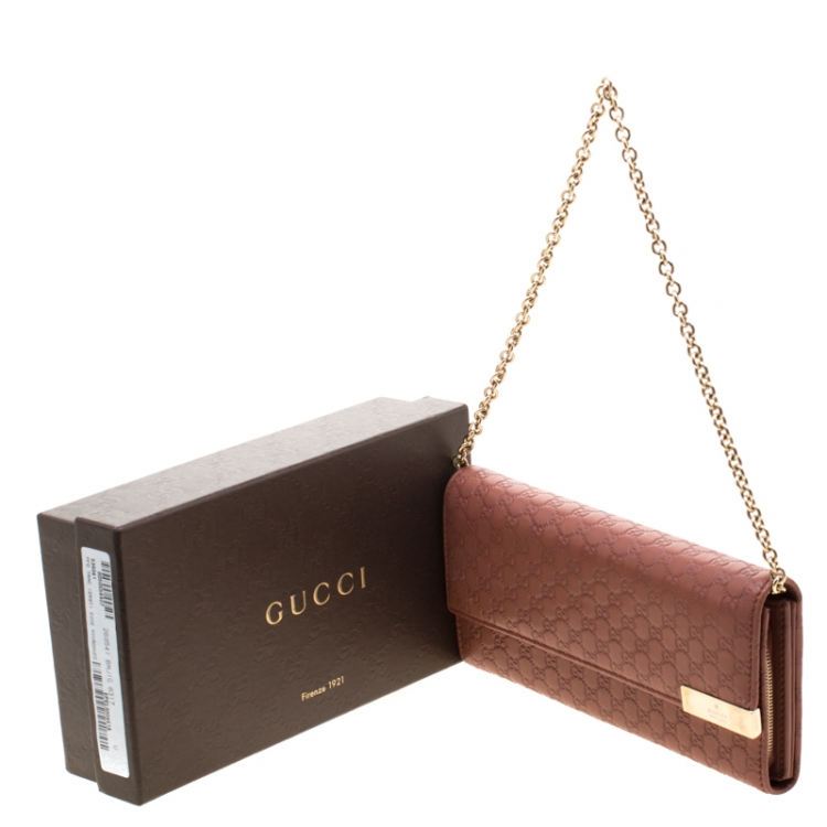 gucci microguccissima wallet on chain