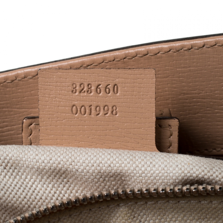 Pre Owned Gucci Multicolor Bloom's Printed Leather Bamboo Shopper Tote