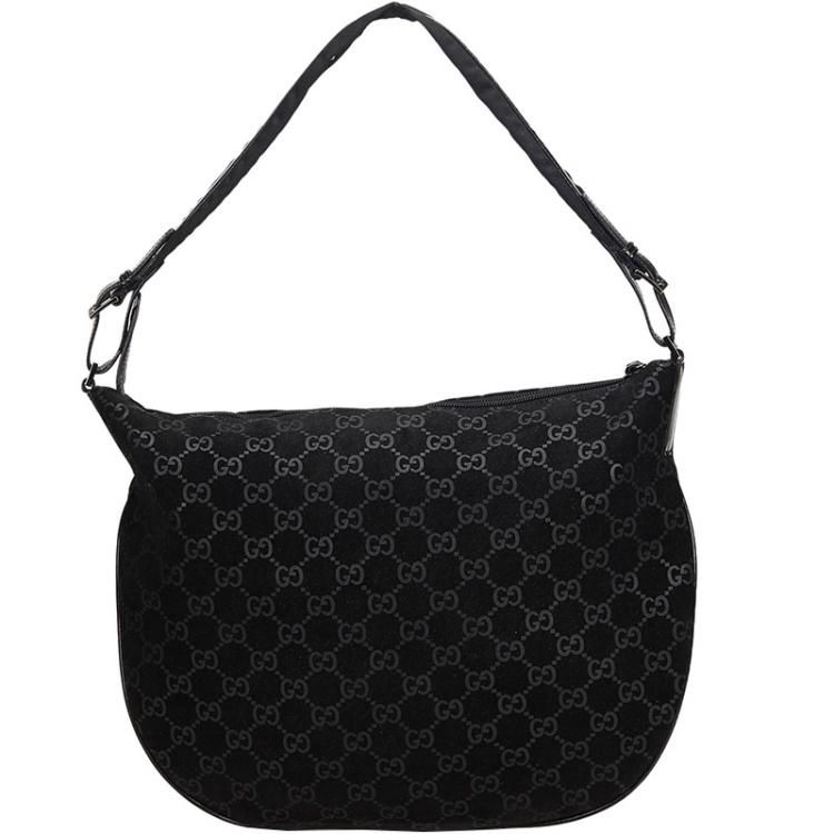 gucci suede shoulder bag