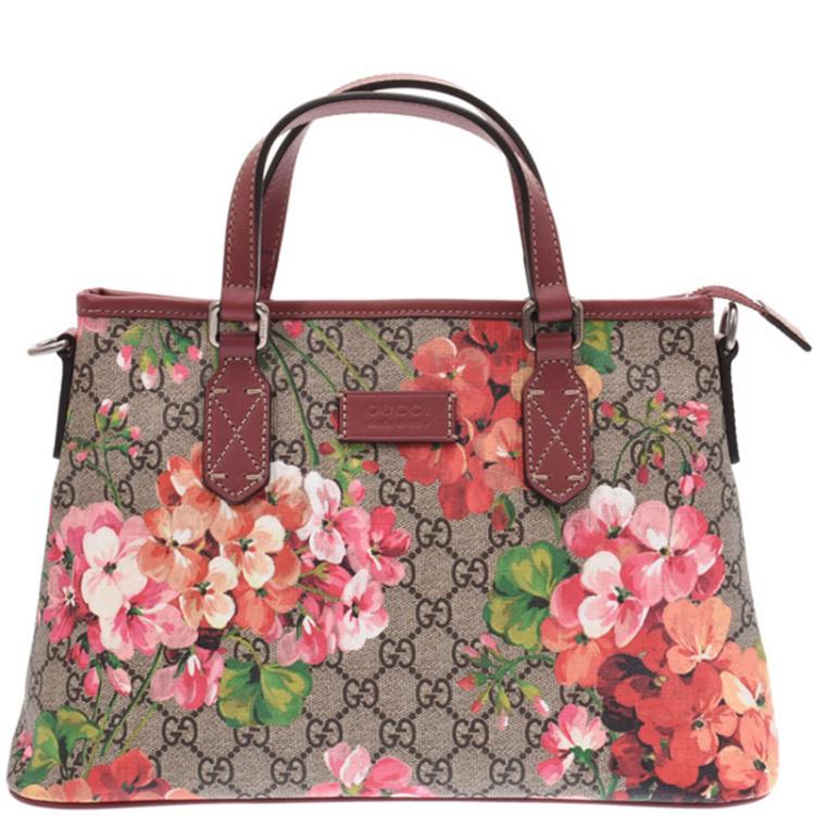 gucci pink flower bag