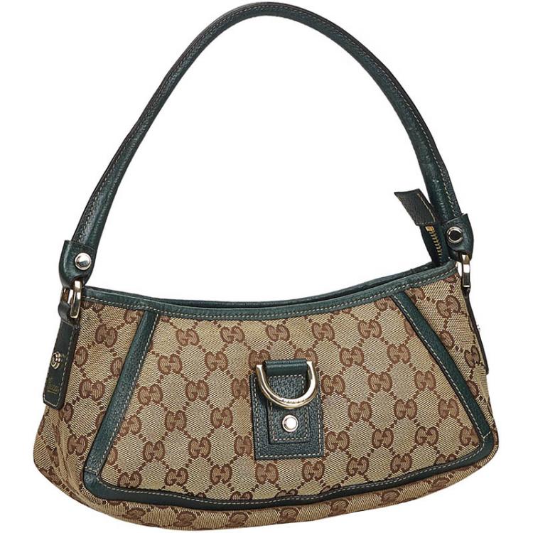 Gucci Baguette Leather Shoulder Bag 