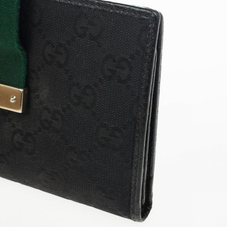 Gucci Black Continental Wallet With 