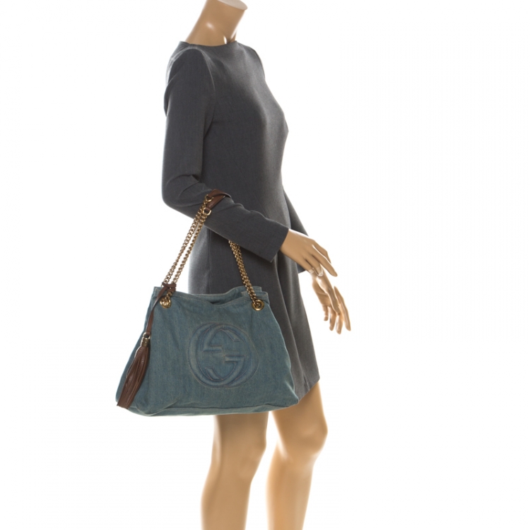 gucci denim soho bag