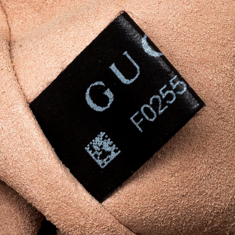 Pre Owned Gucci Old Rose Leather Marmont GG Matelasse Belt Bag  