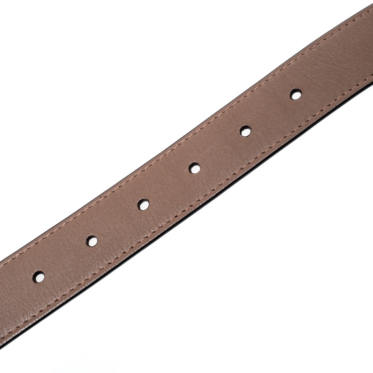 Pre Owned Gucci Old Rose Leather Marmont GG Matelasse Belt Bag  