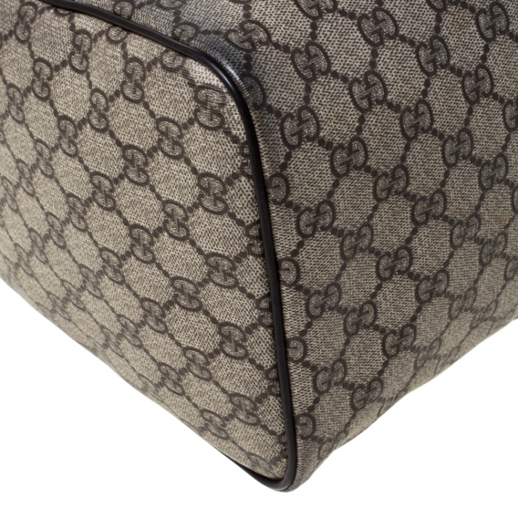 مملوكة مسبقًا Gucci Brown GG Coated Canvas Medium Limited Edition Joy Web Boston Bag