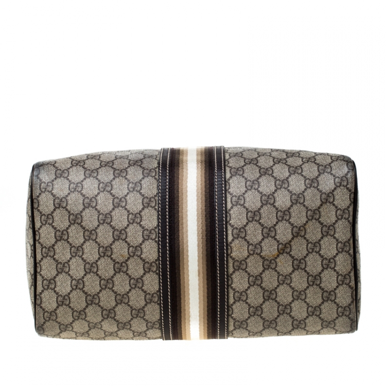 مملوكة مسبقًا Gucci Brown GG Coated Canvas Medium Limited Edition Joy Web Boston Bag