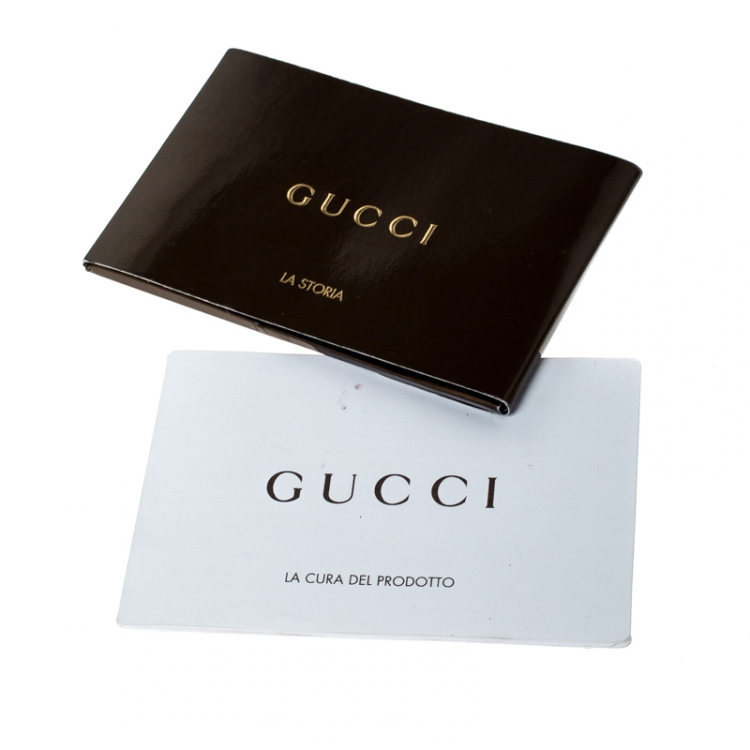 Pre Owned Gucci Black Coated Nylon and Leather Dialux Pop Bamboo Top Handle Bag
