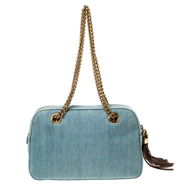 gucci soho denim shoulder bag