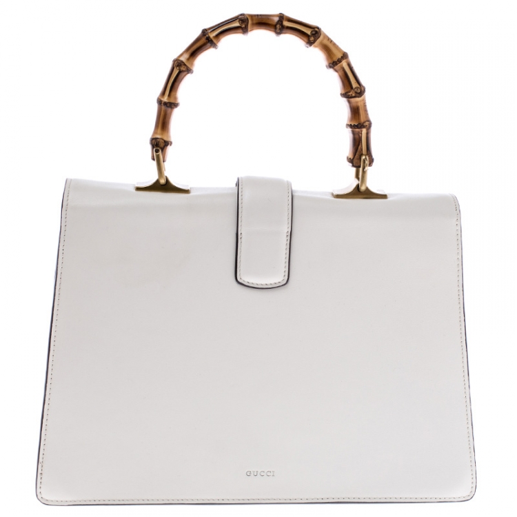 Pre Owned Gucci Tri Color Leather Bamboo Handle Large Dionysus Bag