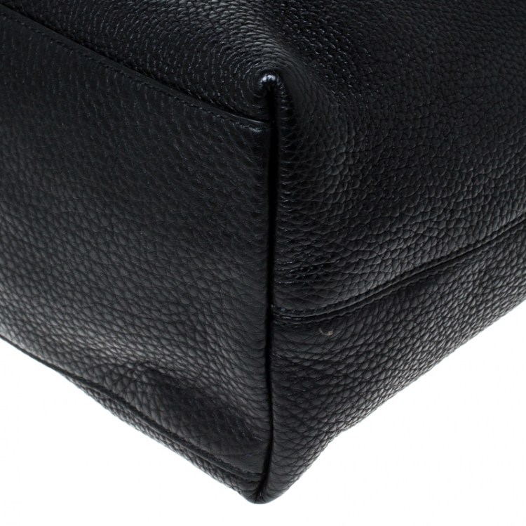 Pre Owned Gucci Black Leather Medium Soho Tote