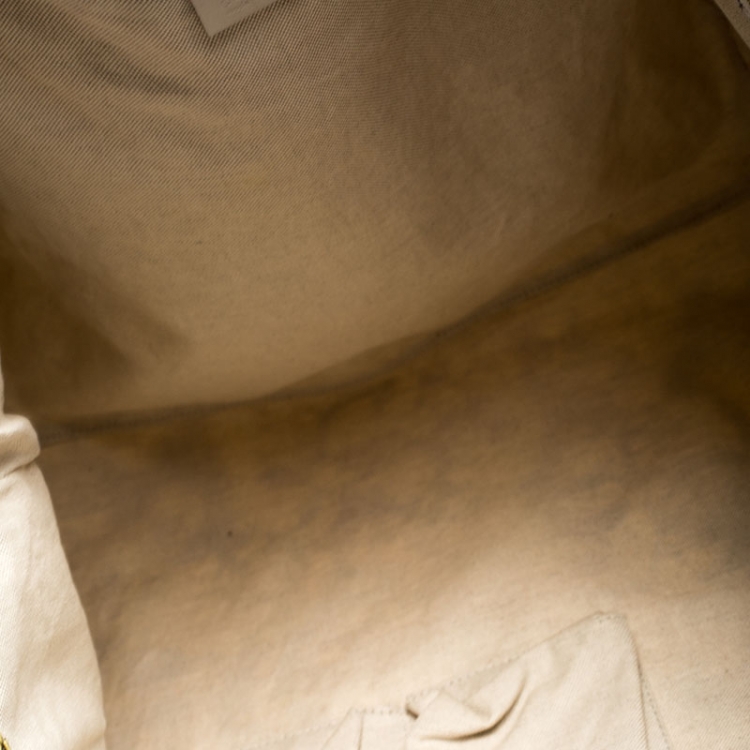 Pre Owned Gucci Multicolor Floral Canvas Large Shopper Tote