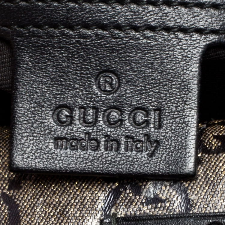 Pre Owned Gucci Grey/Black GG Crystal Canvas Medium Joy Boston Bag