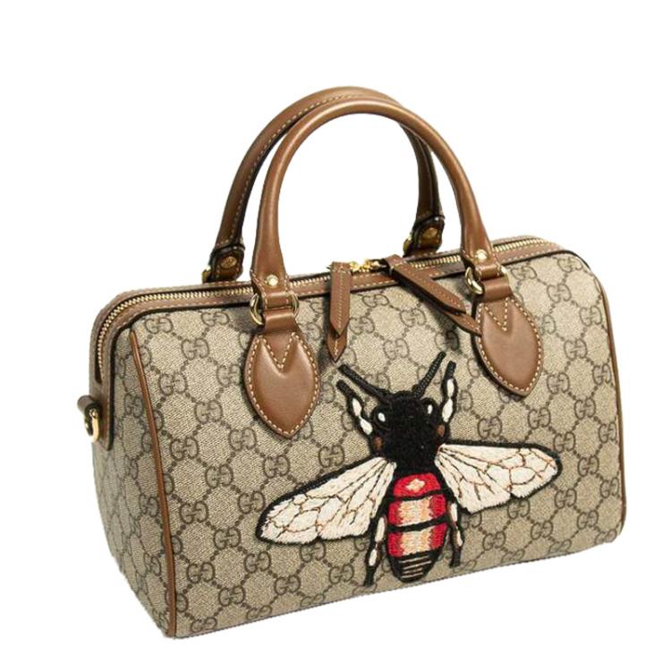 gucci bee bag brown