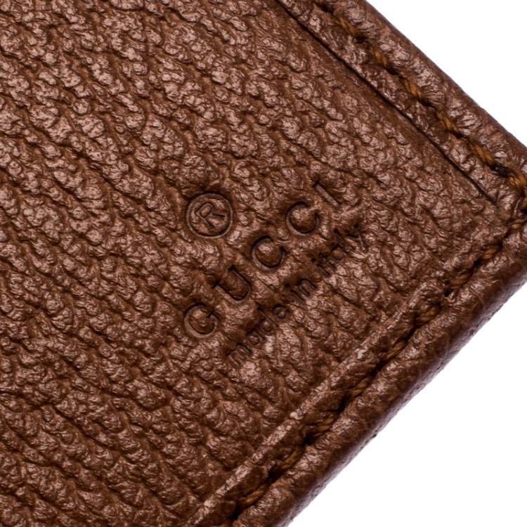 Pre Owned Gucci Beige/Brown GG Canvas New York Yankees Patch Bifold Wallet