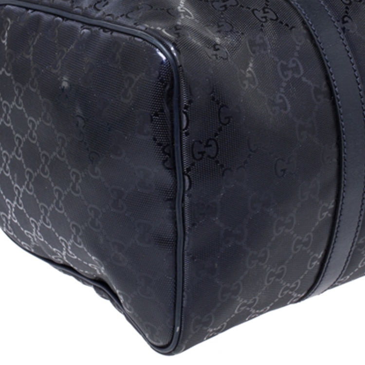 Pre Owned Gucci Purple GG Imprime Medium Joy Boston Bag