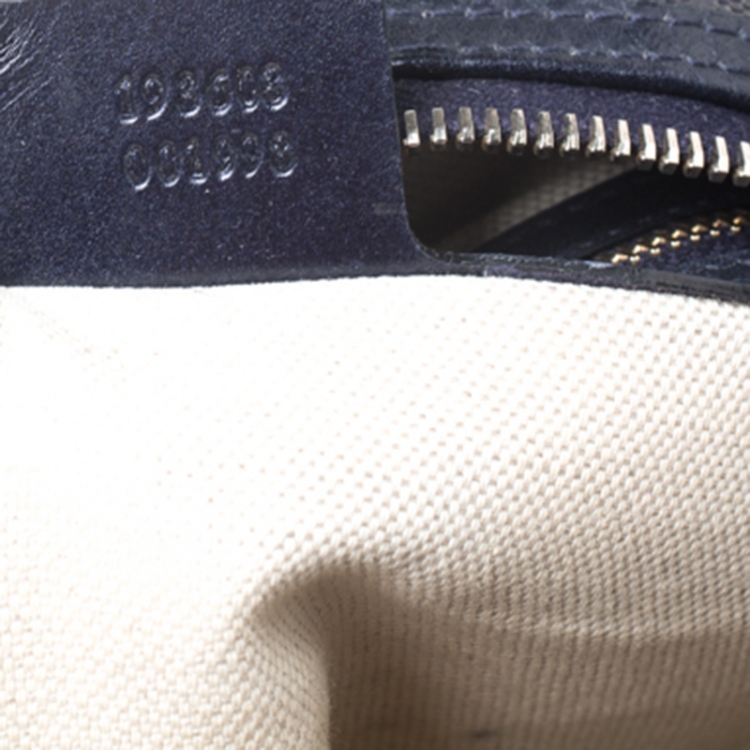 Pre Owned Gucci Purple GG Imprime Medium Joy Boston Bag