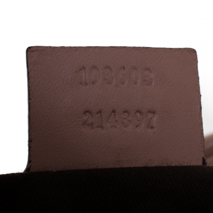 Pre Owned Gucci Pink GG Crystal Canvas Medium Joy Boston Bag