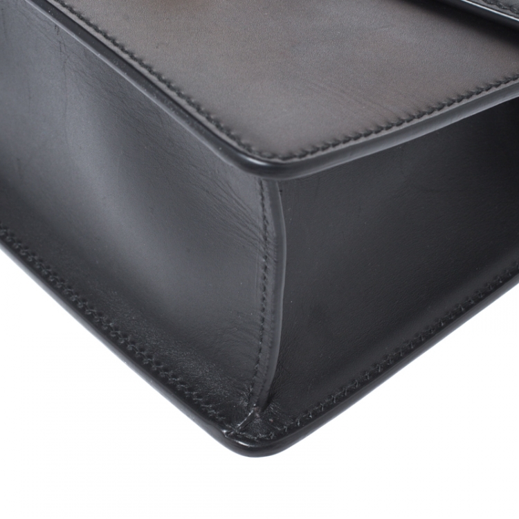 مملوكة مسبقًا Gucci Black Leather Mini Sylvie Top Handle Bag