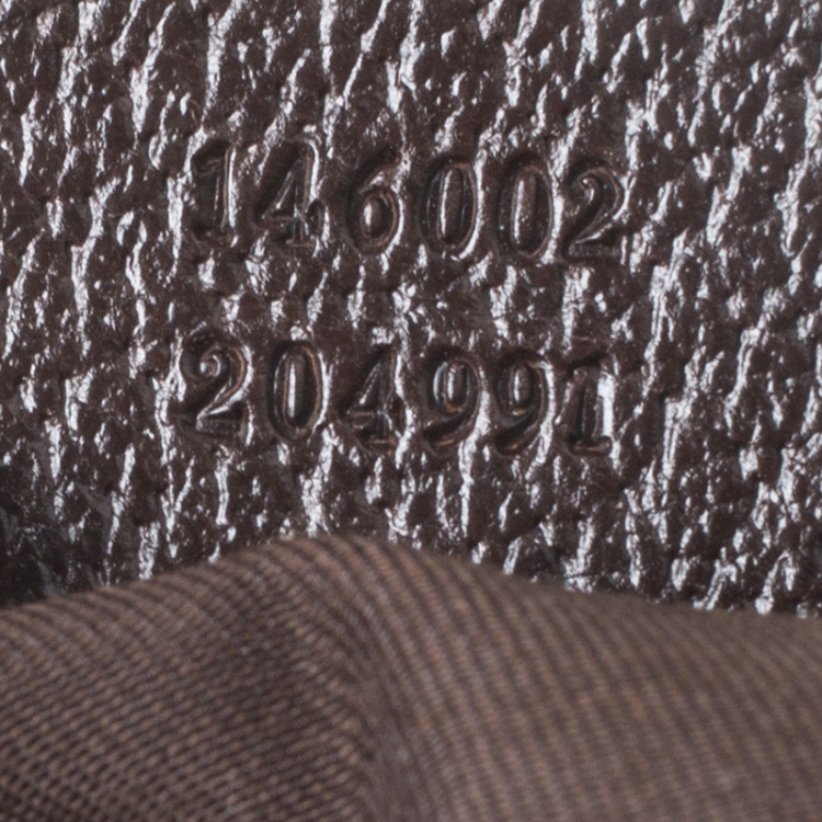 Pre Owned Gucci Beige/Brown Horsebit Canvas and Leather Small Treasure Boston Bag