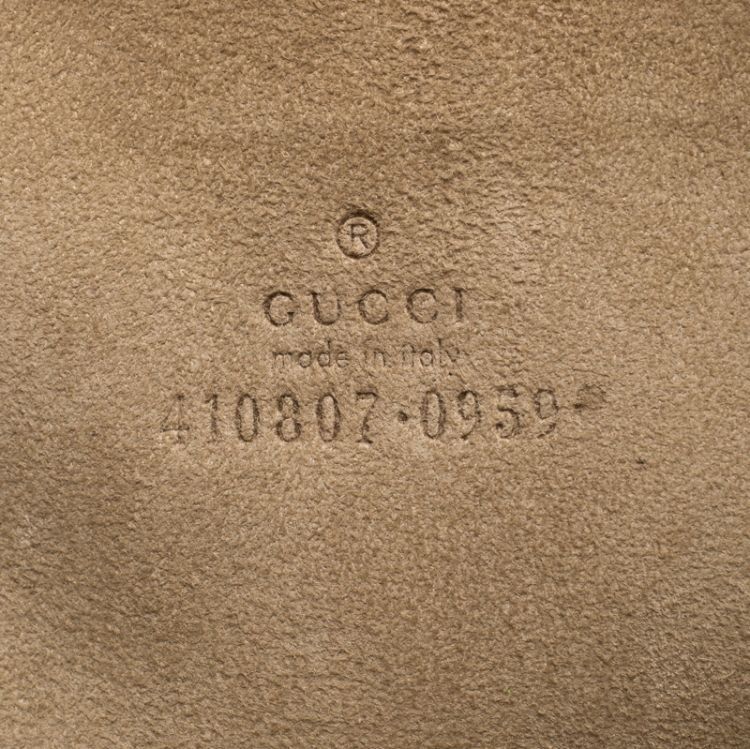 Pre Owned Gucci Maroon GG Supreme Blooms Printed Canvas and Suede Pouch