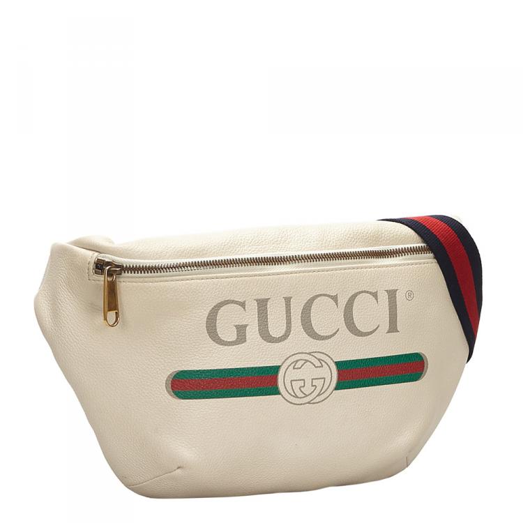 gucci white belt bag