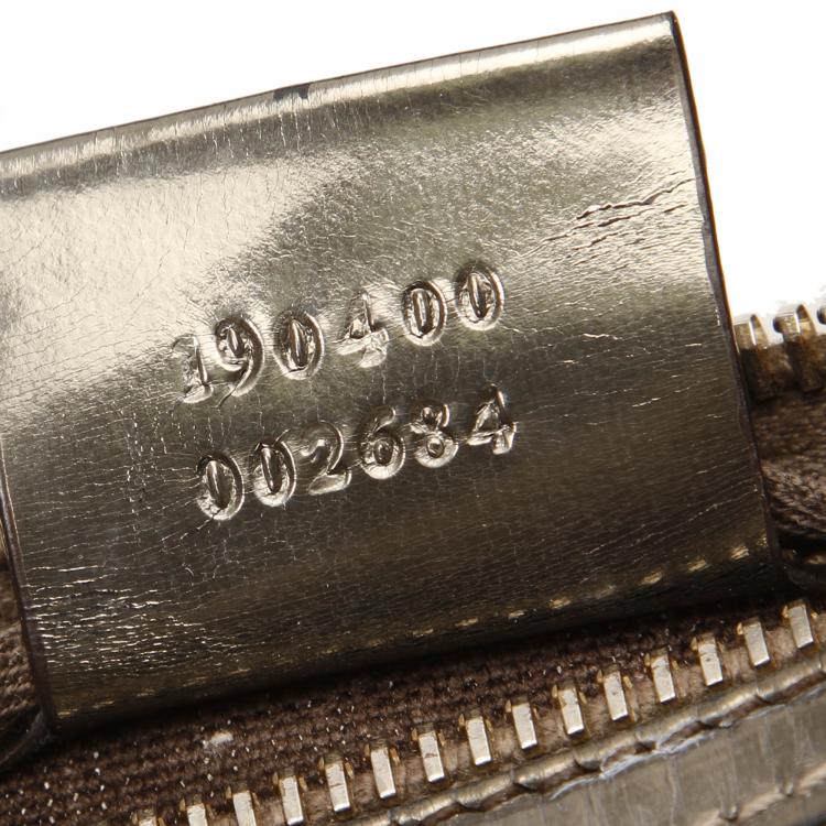 مملوكة مسبقًا Gucci Brown GG Supreme Canvas And Leather Joy Boston Bag